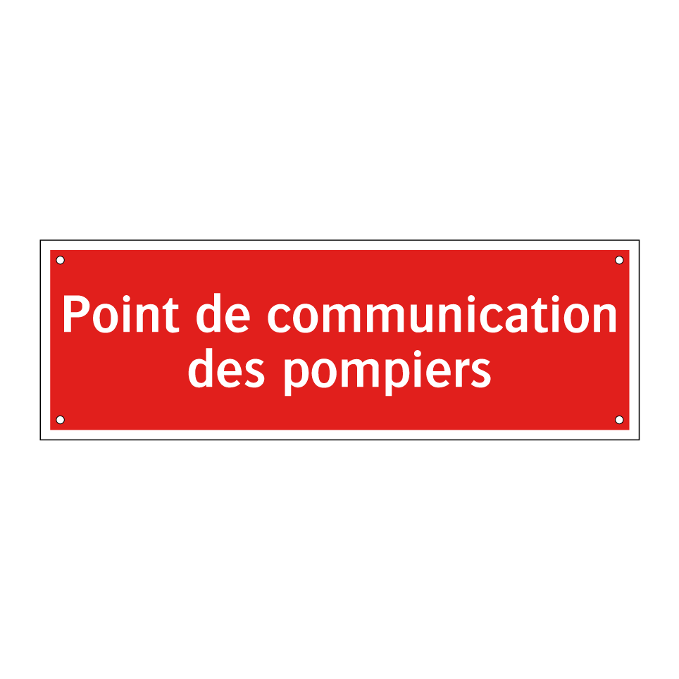 Point de communication des pompiers