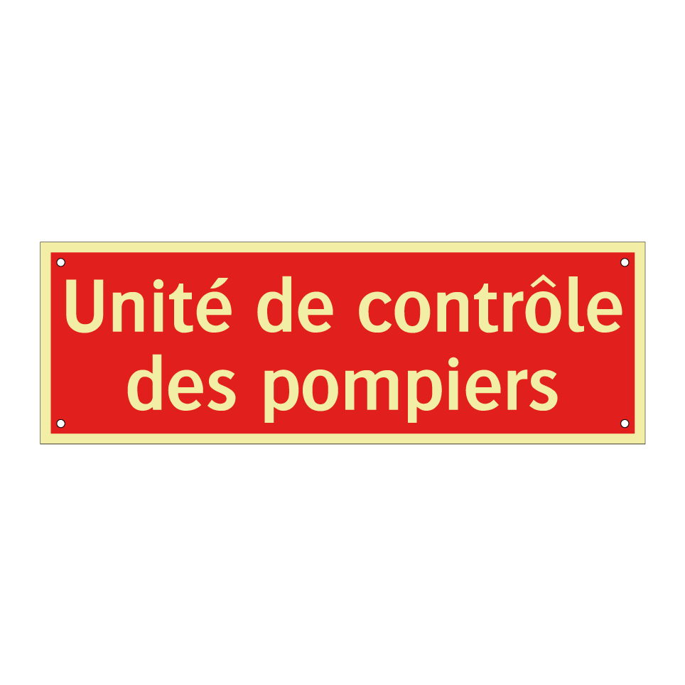 Unité de contrôle des pompiers
