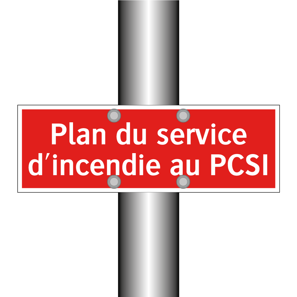 Plan du service d'incendie au PCSI