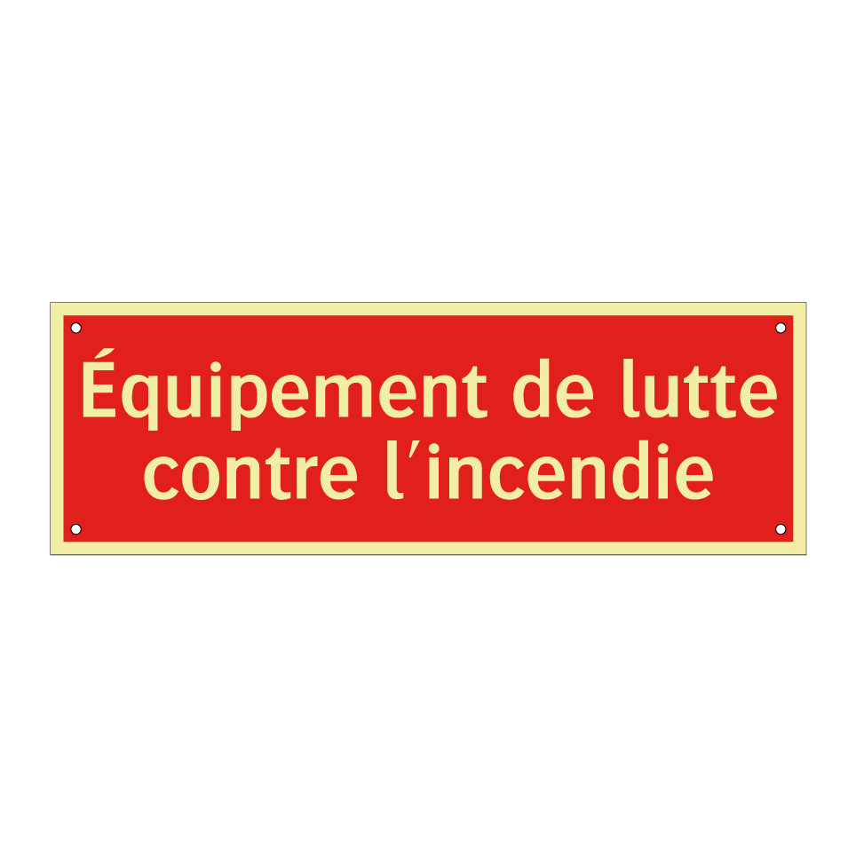 Équipement de lutte contre l'incendie