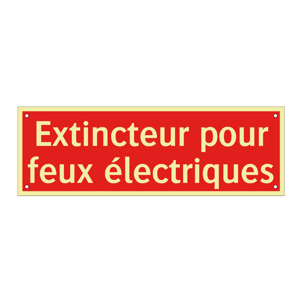 Extincteur pour feux électriques