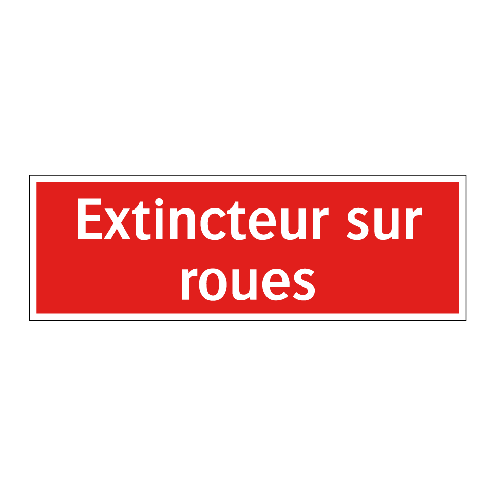 Extincteur sur roues