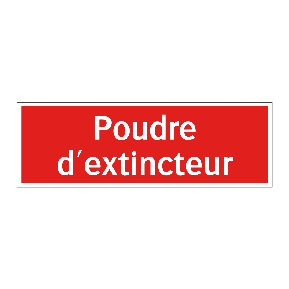 Poudre d'extincteur