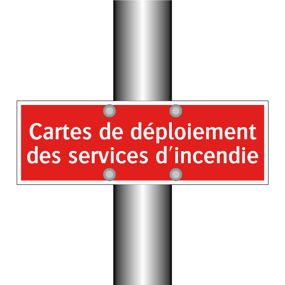 Cartes de déploiement des services d'incendie