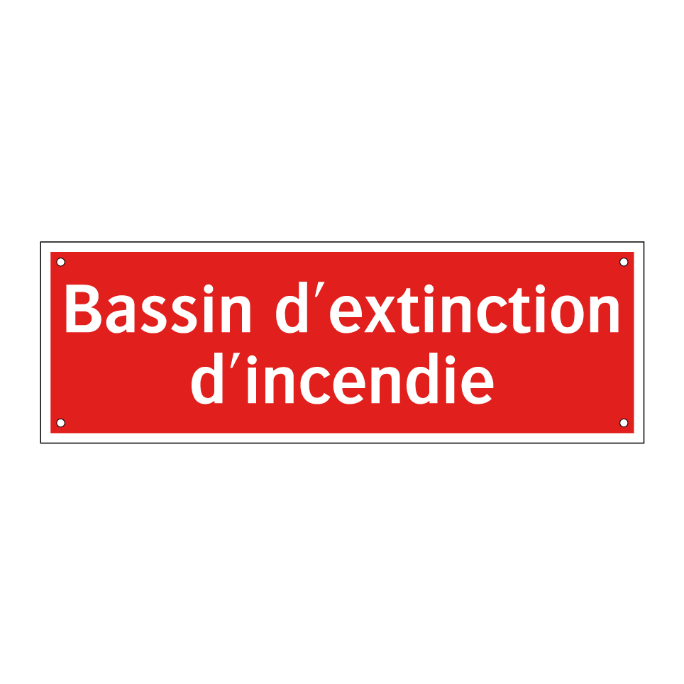 Bassin d'extinction d'incendie