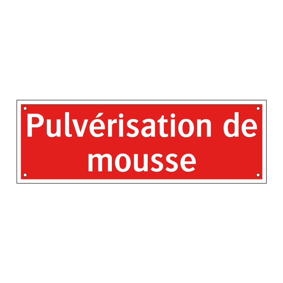 Pulvérisation de mousse