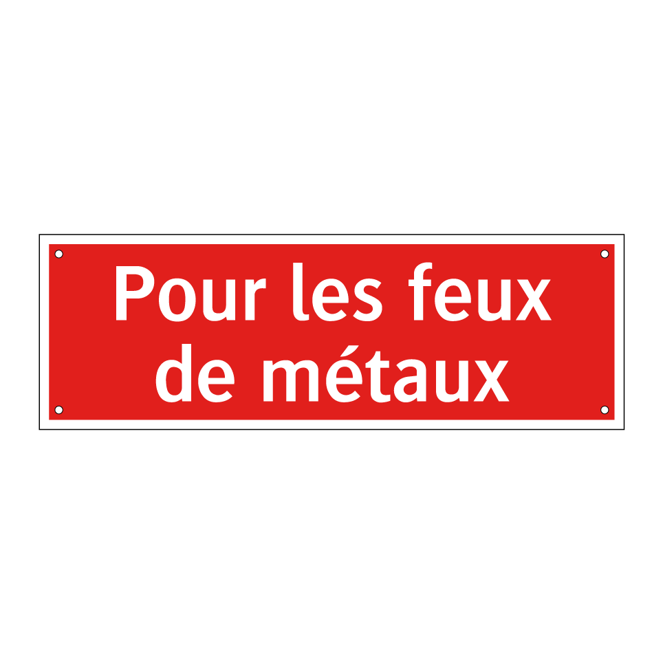 Pour les feux de métaux