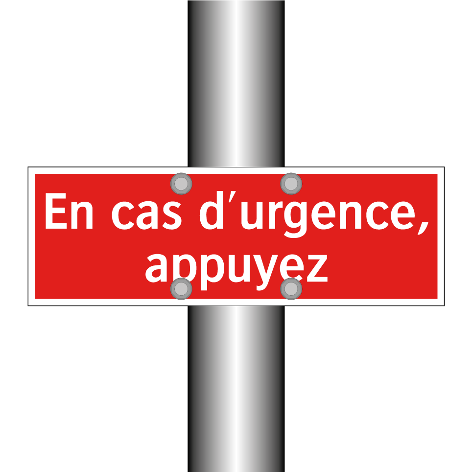 En cas d'urgence, appuyez