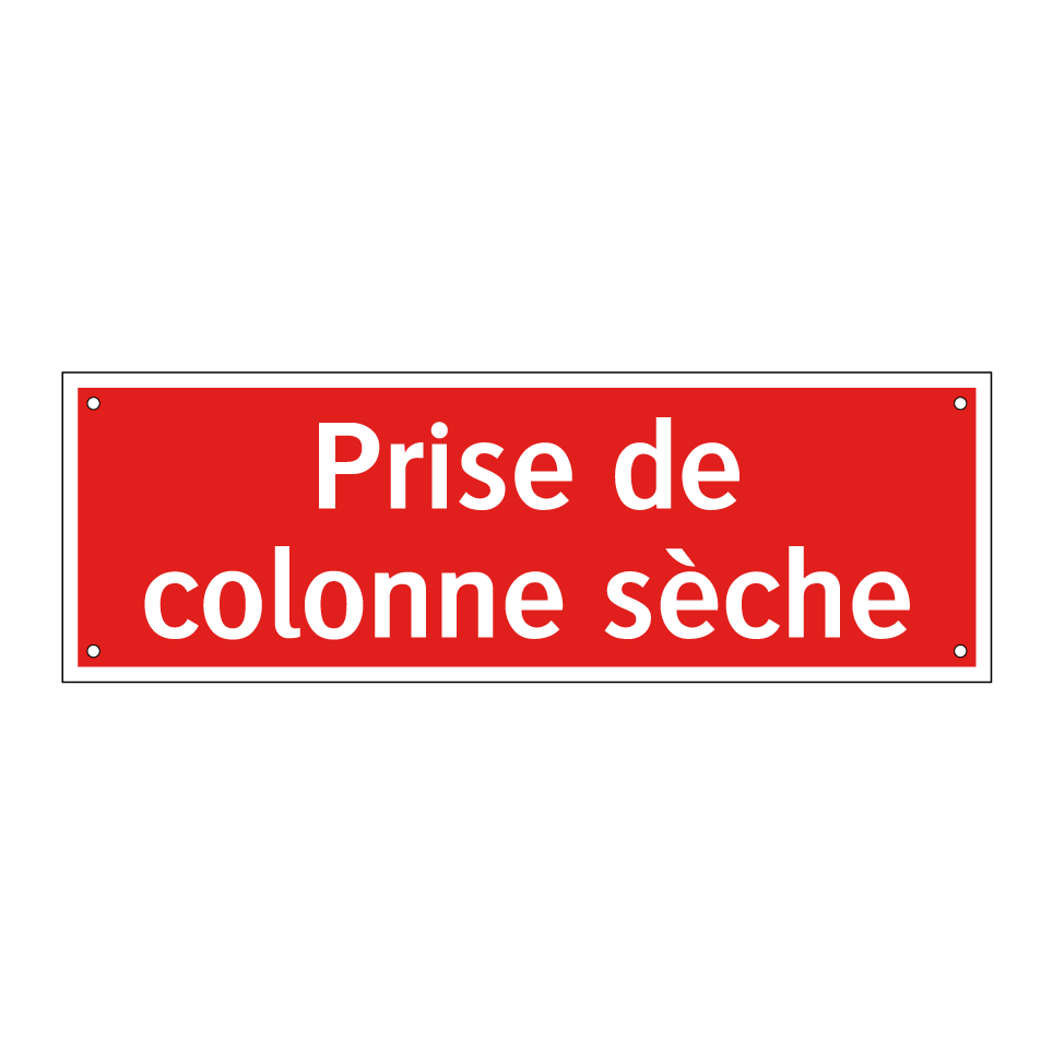 Prise de colonne sèche