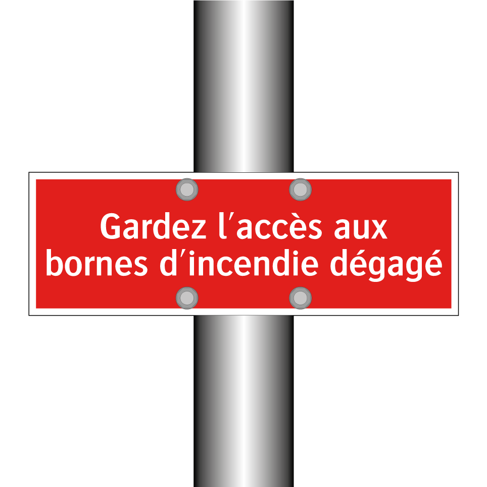 Gardez l'accès aux bornes d'incendie dégagé
