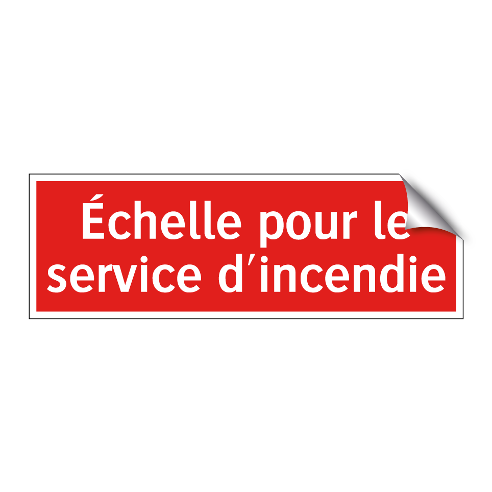Échelle pour le service d'incendie