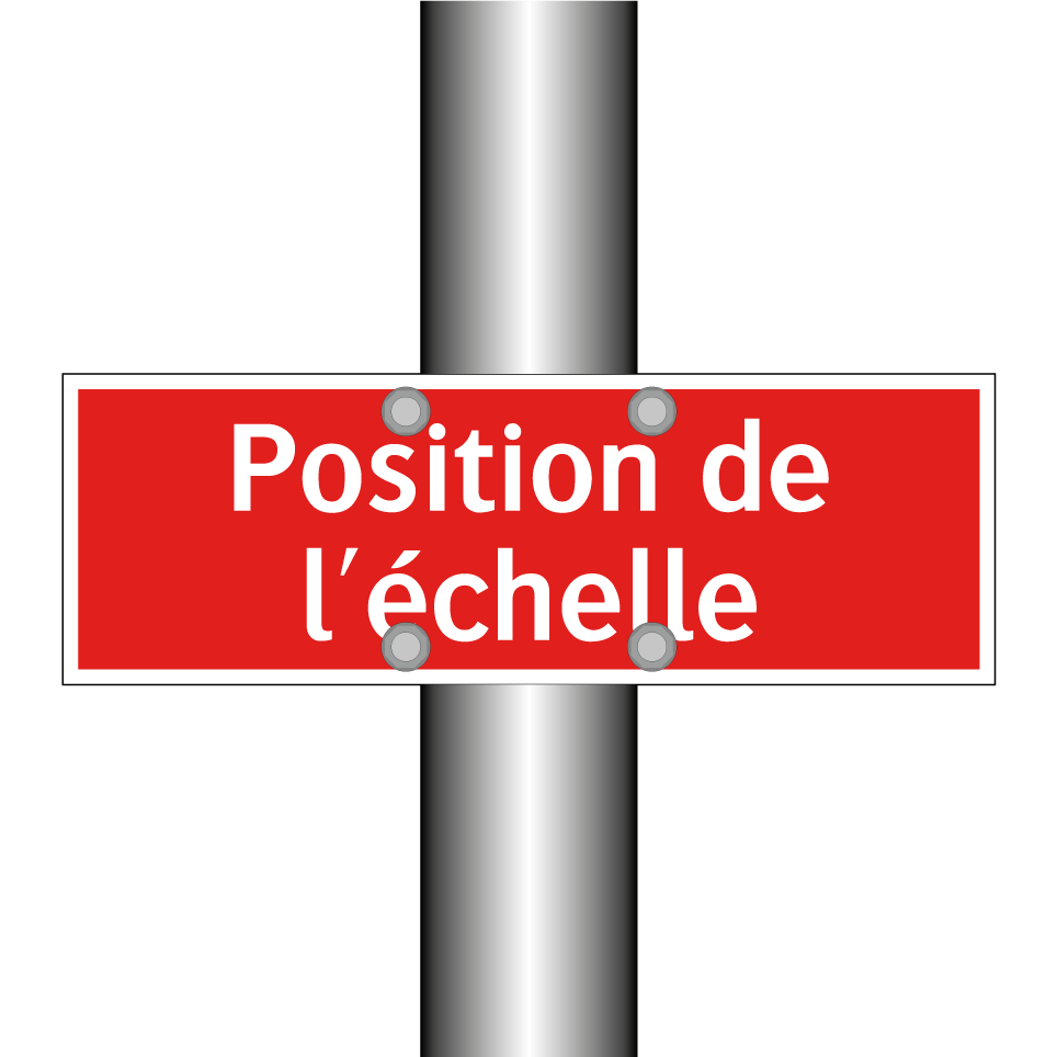 Position de l'échelle
