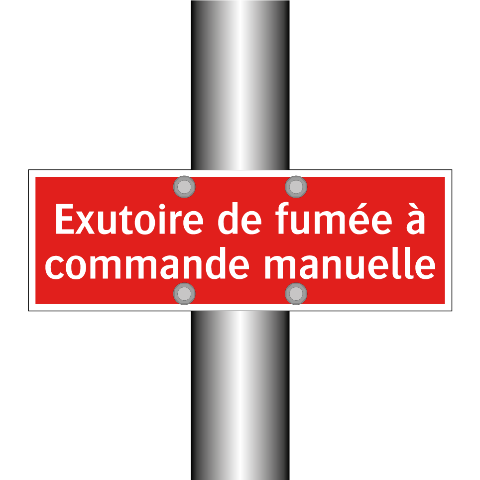 Exutoire de fumée à commande manuelle