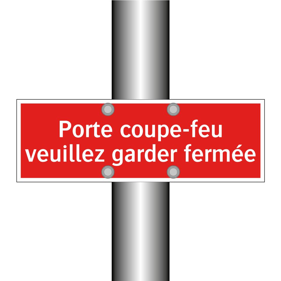 Porte coupe-feu veuillez garder fermée