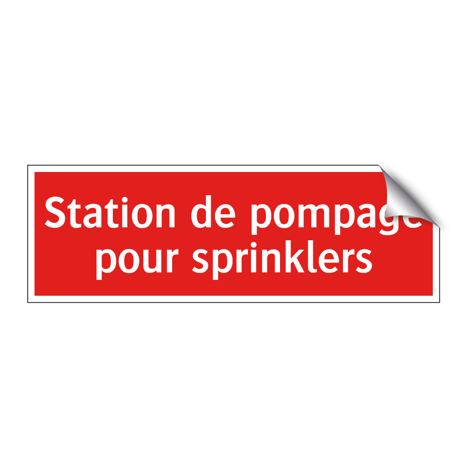 Station de pompage pour sprinklers