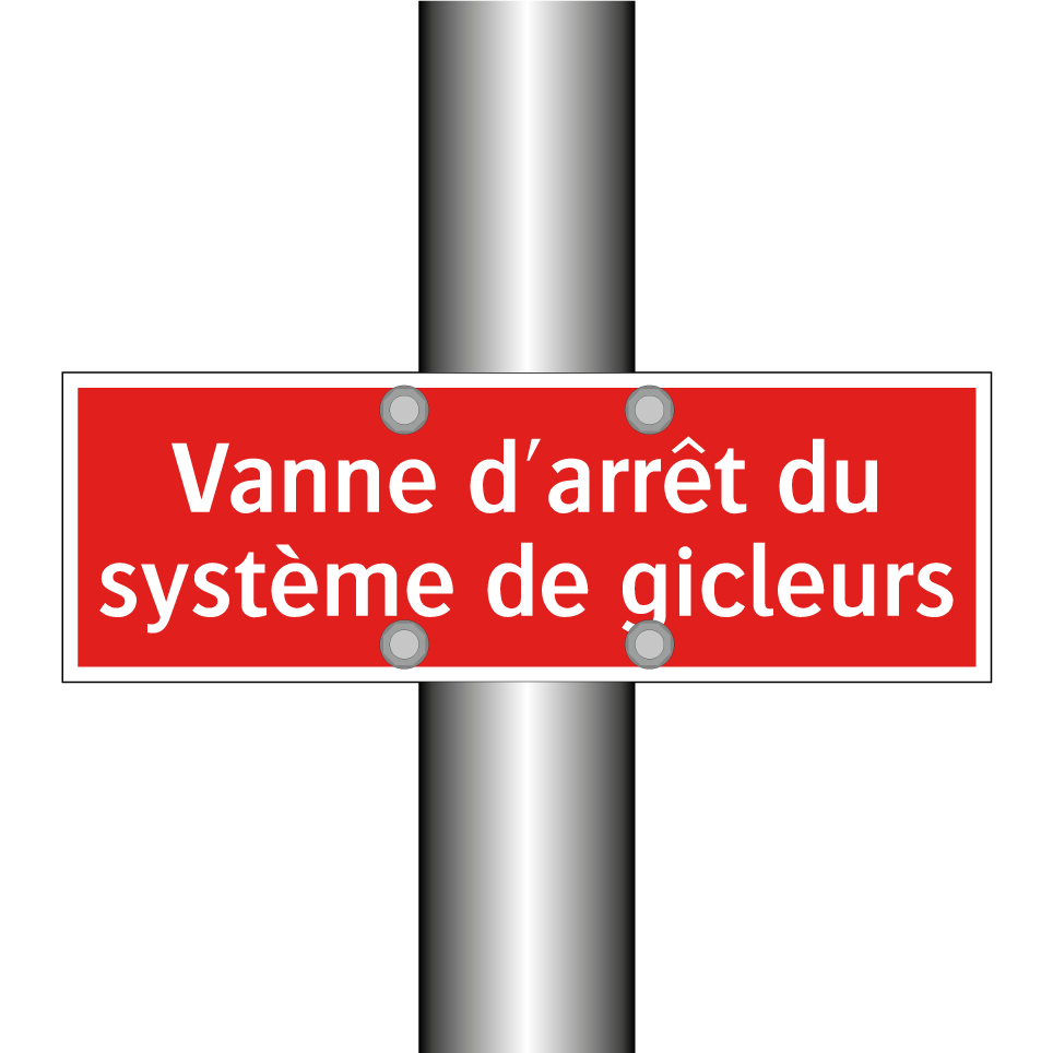 Vanne d'arrêt du système de gicleurs