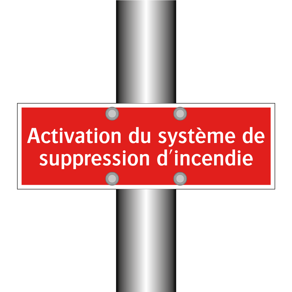 Activation du système de suppression d'incendie