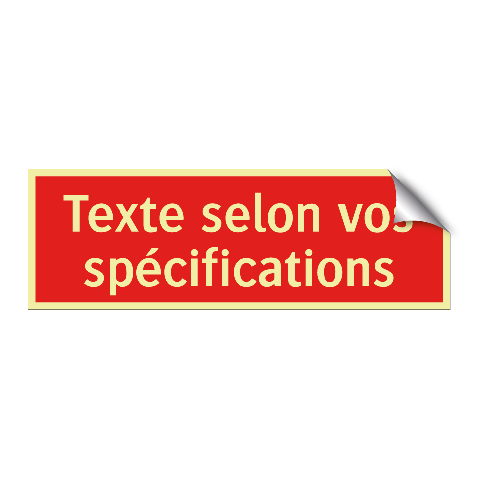 Texte selon vos spécifications