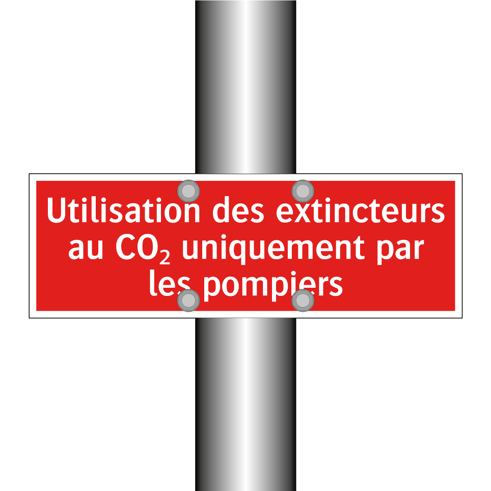 Utilisation des extincteurs au CO₂ uniquement par les pompiers
