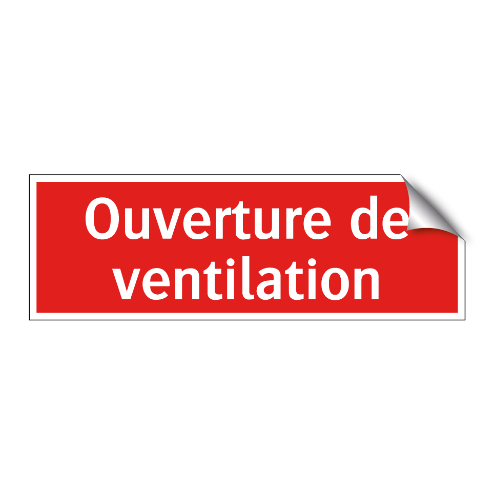 Ouverture de ventilation