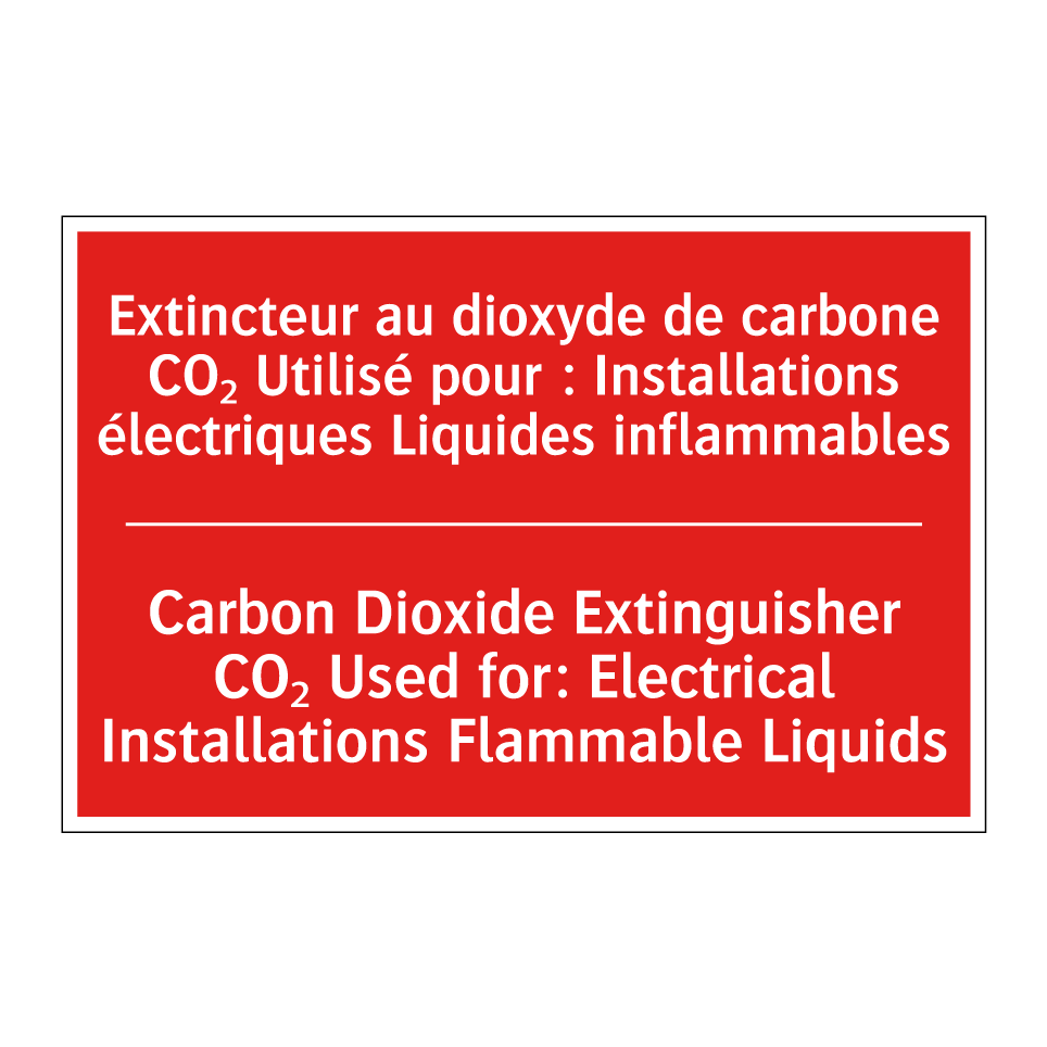 Extincteur au dioxyde de carbone /.../ - Carbon Dioxide Extinguisher CO₂ /.../