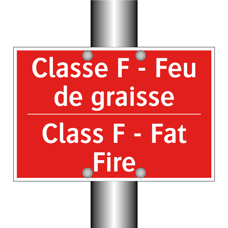 Classe F - Feu de graisse - Class F - Fat Fire