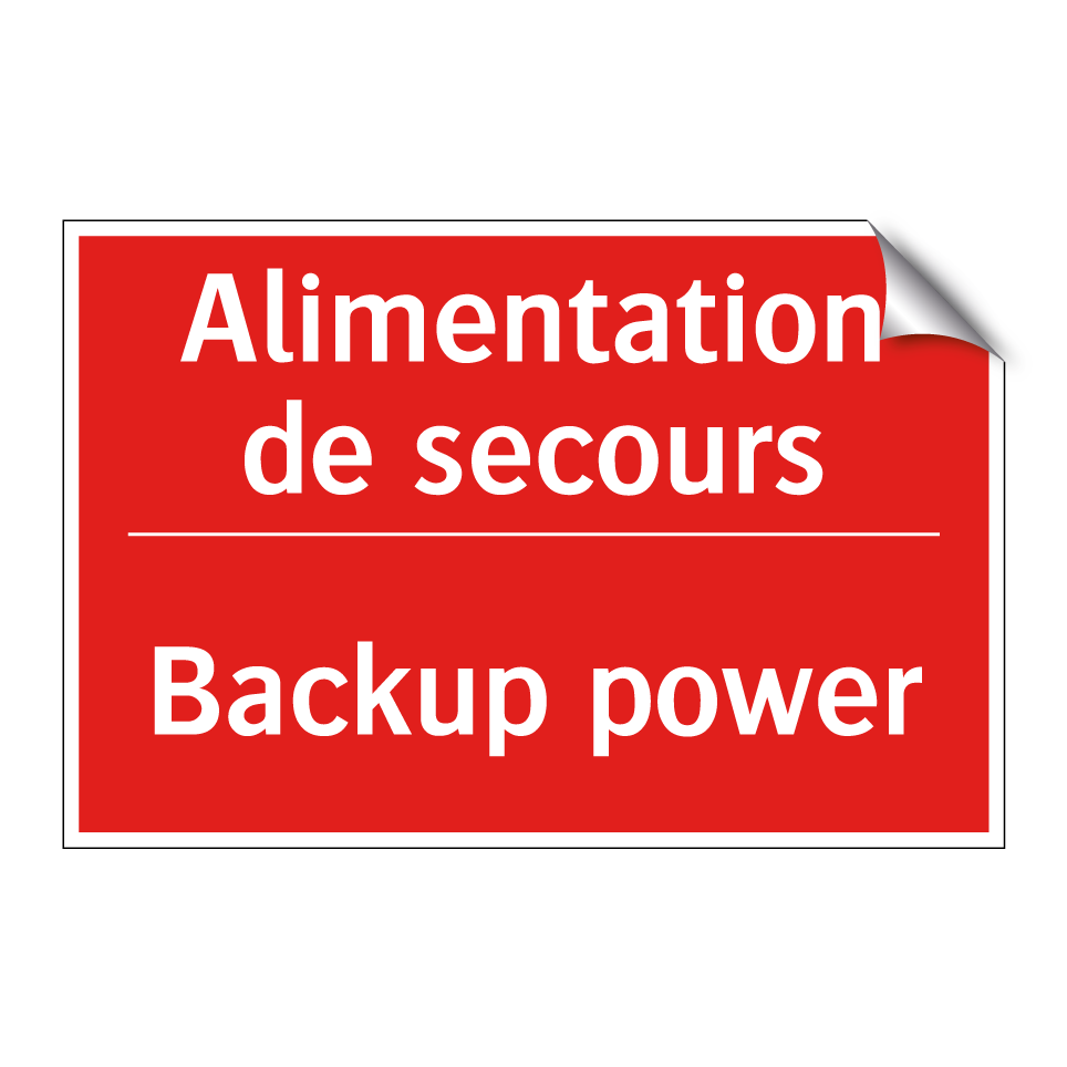 Alimentation de secours - Backup power