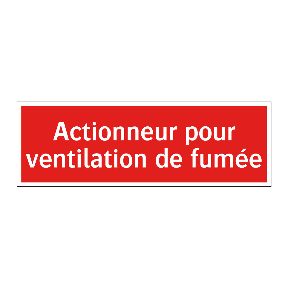 Actionneur pour ventilation de fumée