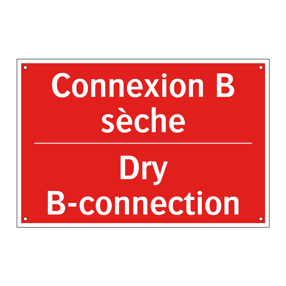 Connexion B sèche - Dry B-connection