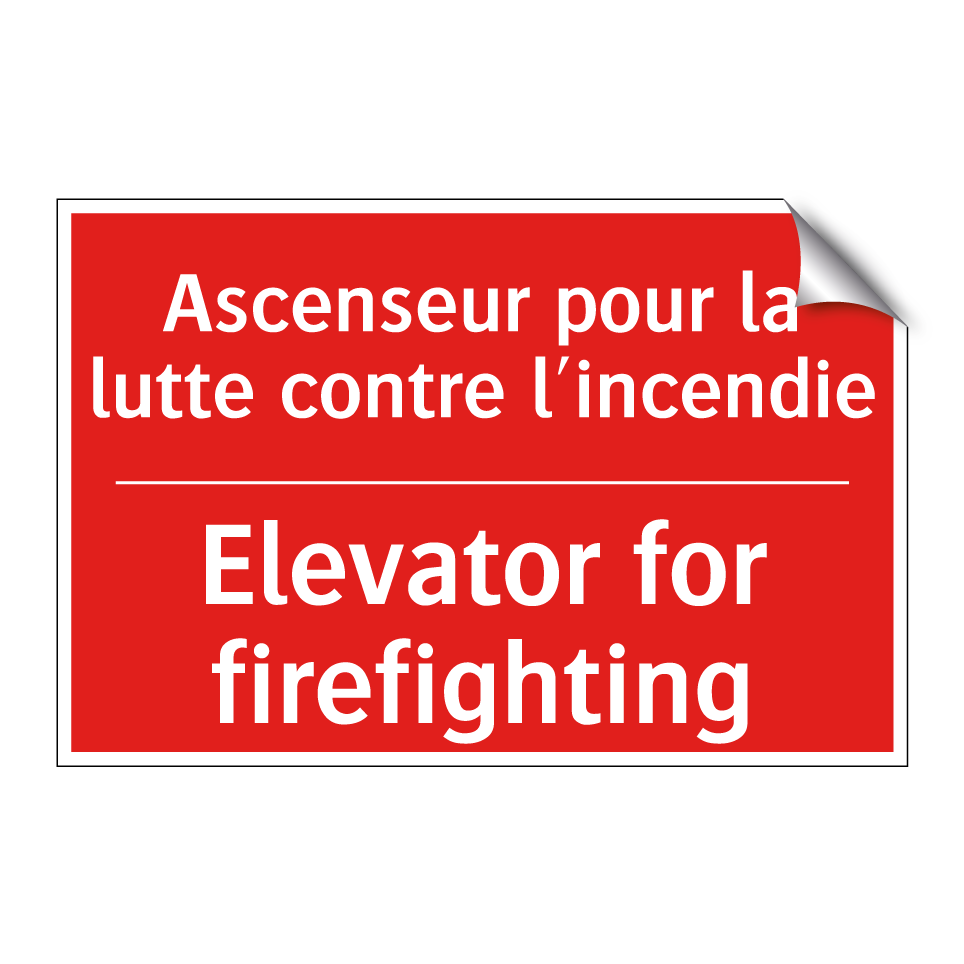 Ascenseur pour la lutte contre /.../ - Elevator for firefighting