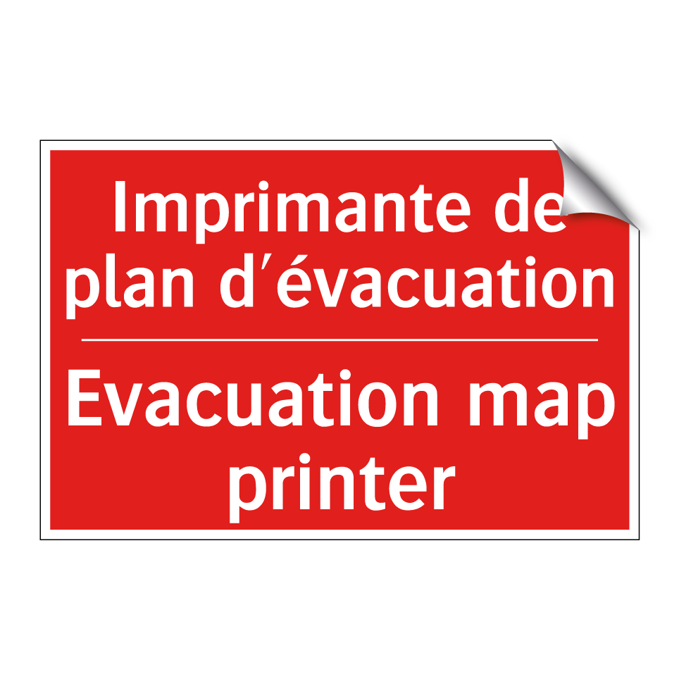 Imprimante de plan d'évacuation /.../ - Evacuation map printer