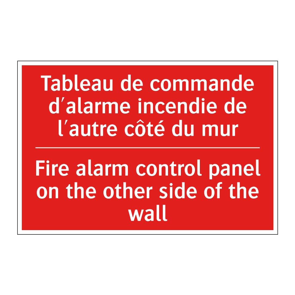 Tableau de commande d'alarme incendie /.../ - Fire alarm control panel on the /.../