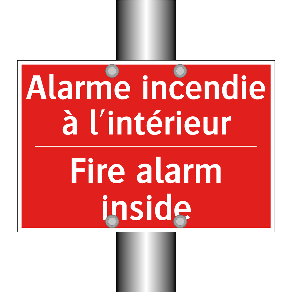 Alarme incendie à l'intérieur - Fire alarm inside