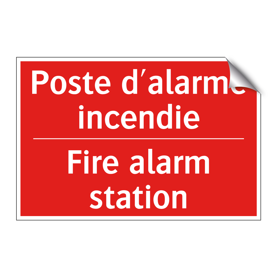 Poste d'alarme incendie - Fire alarm station