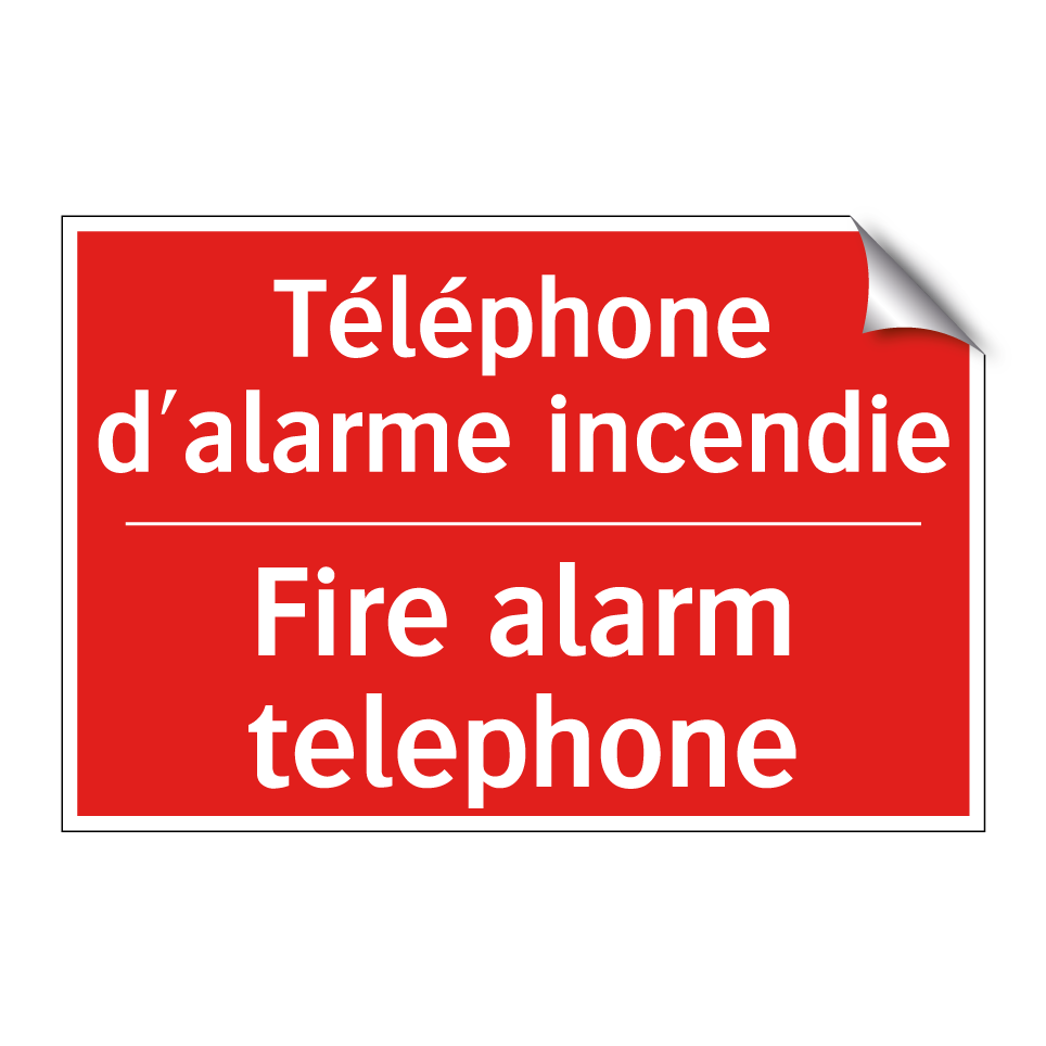 Téléphone d'alarme incendie - Fire alarm telephone