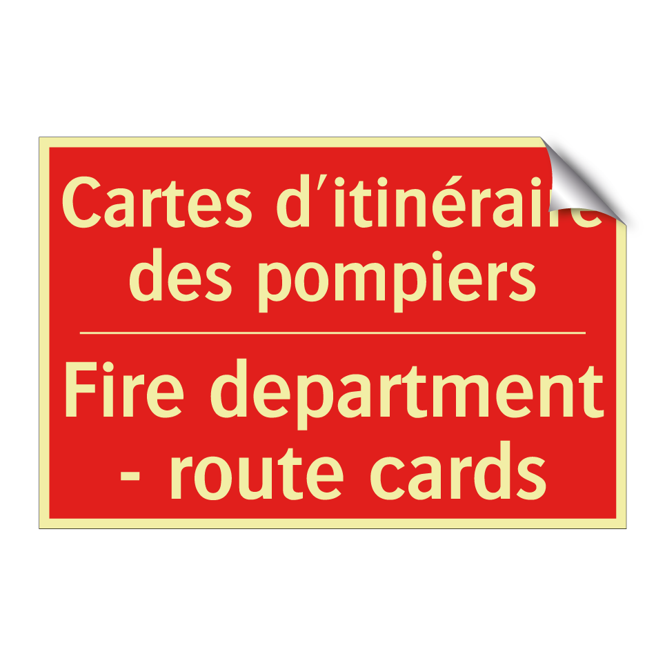 Cartes d'itinéraire des pompiers /.../ - Fire department - route cards