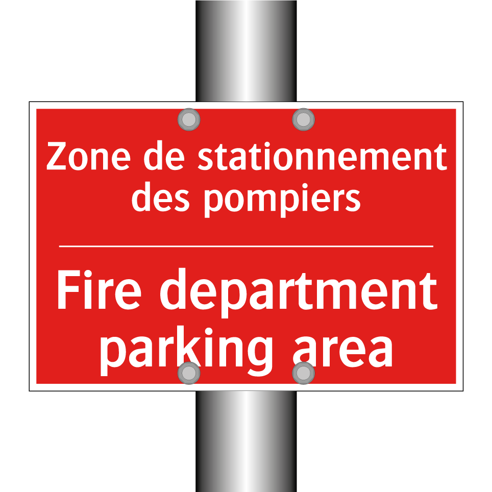 Zone de stationnement des pompiers /.../ - Fire department parking area