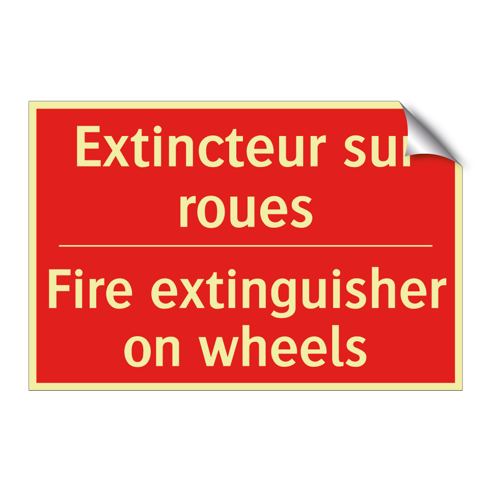 Extincteur sur roues - Fire extinguisher on wheels