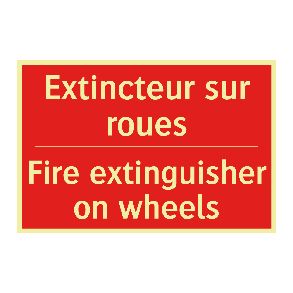 Extincteur sur roues - Fire extinguisher on wheels