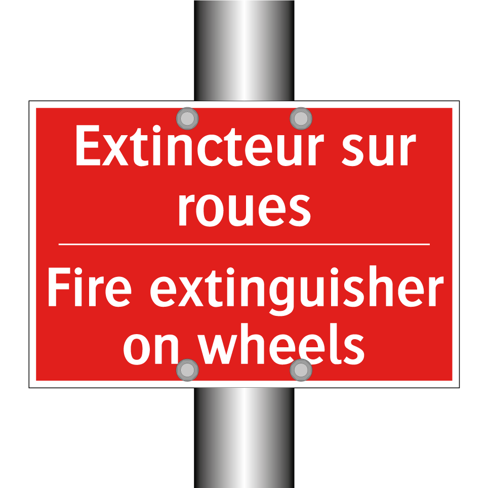 Extincteur sur roues - Fire extinguisher on wheels