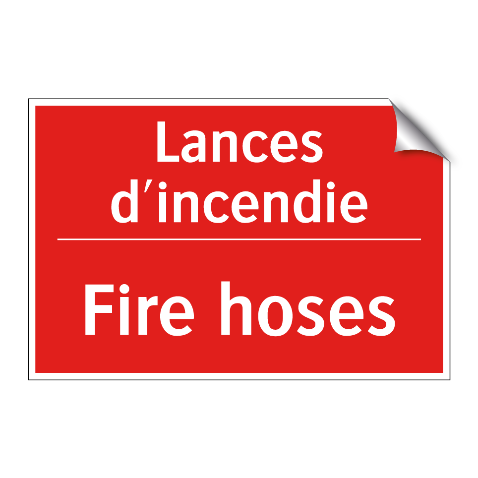 Lances d'incendie - Fire hoses