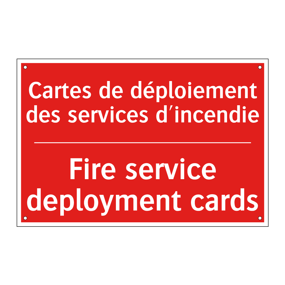 Cartes de déploiement des services /.../ - Fire service deployment cards