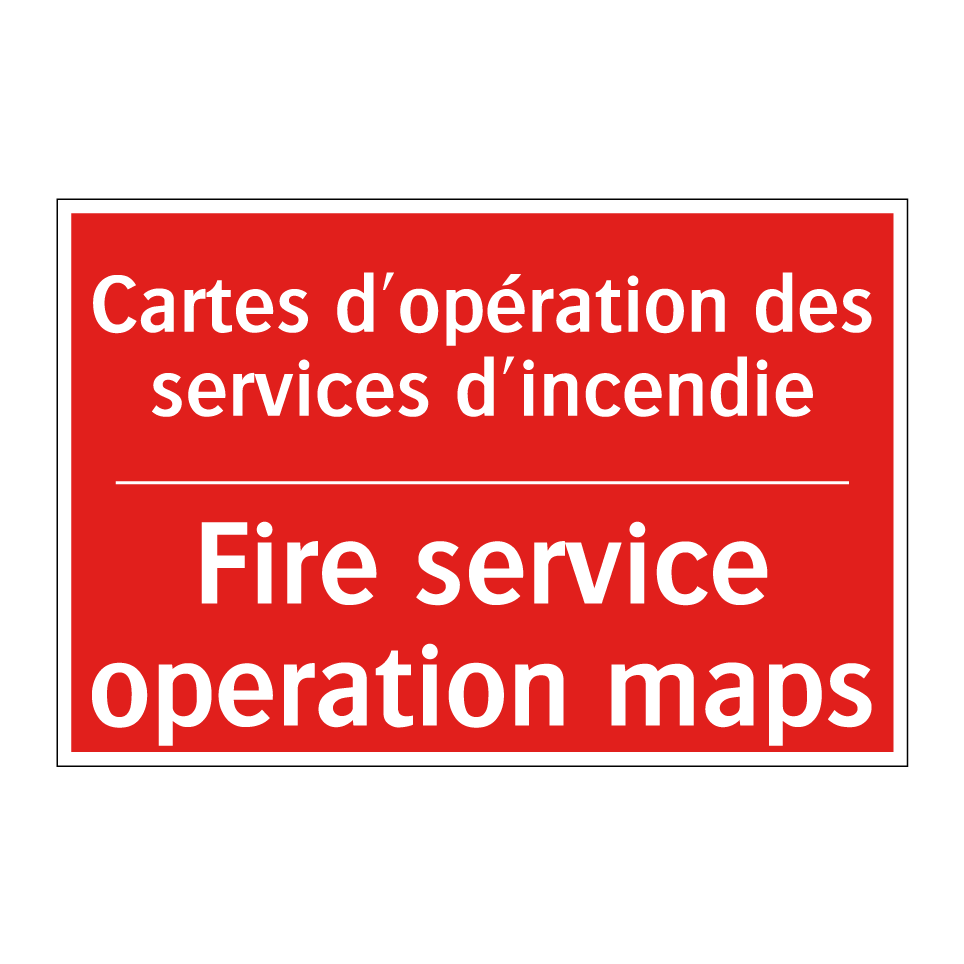Cartes d'opération des services /.../ - Fire service operation maps