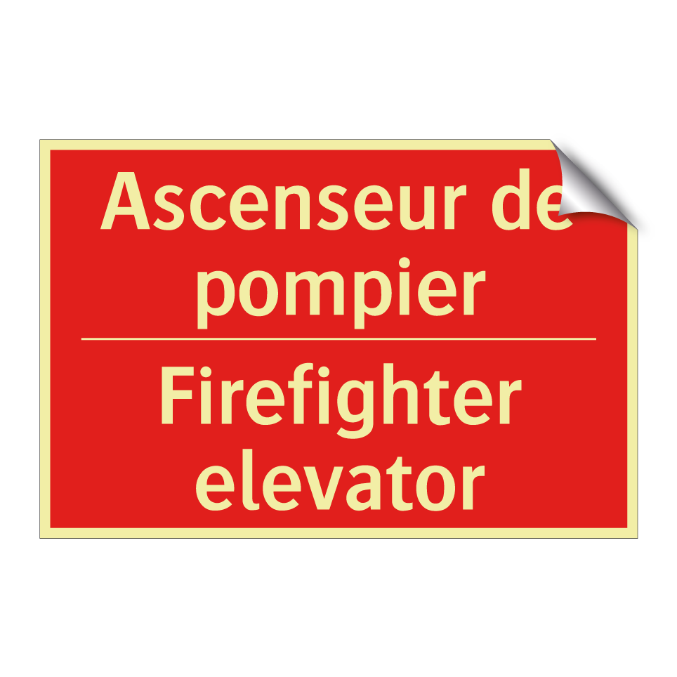 Ascenseur de pompier - Firefighter elevator