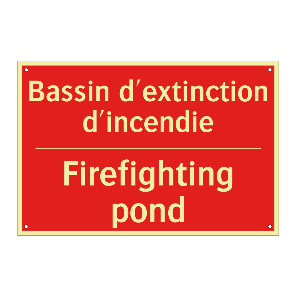 Bassin d'extinction d'incendie - Firefighting pond