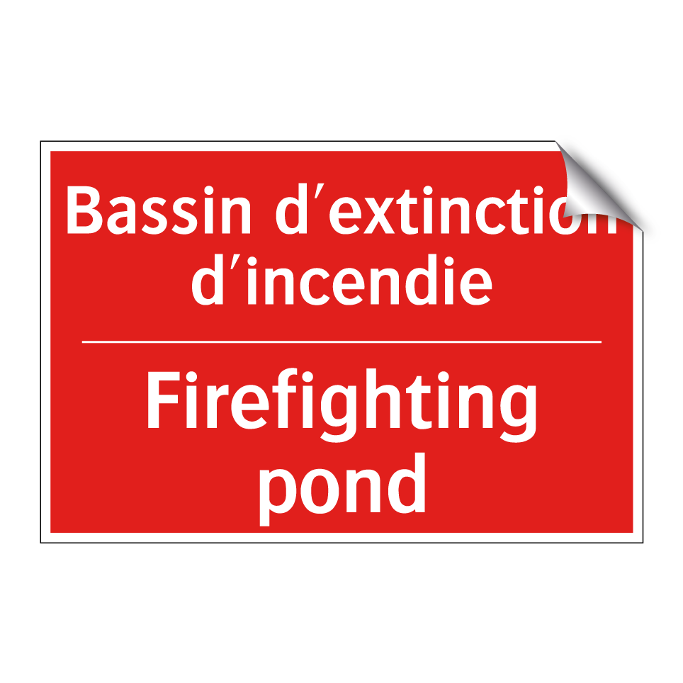Bassin d'extinction d'incendie - Firefighting pond