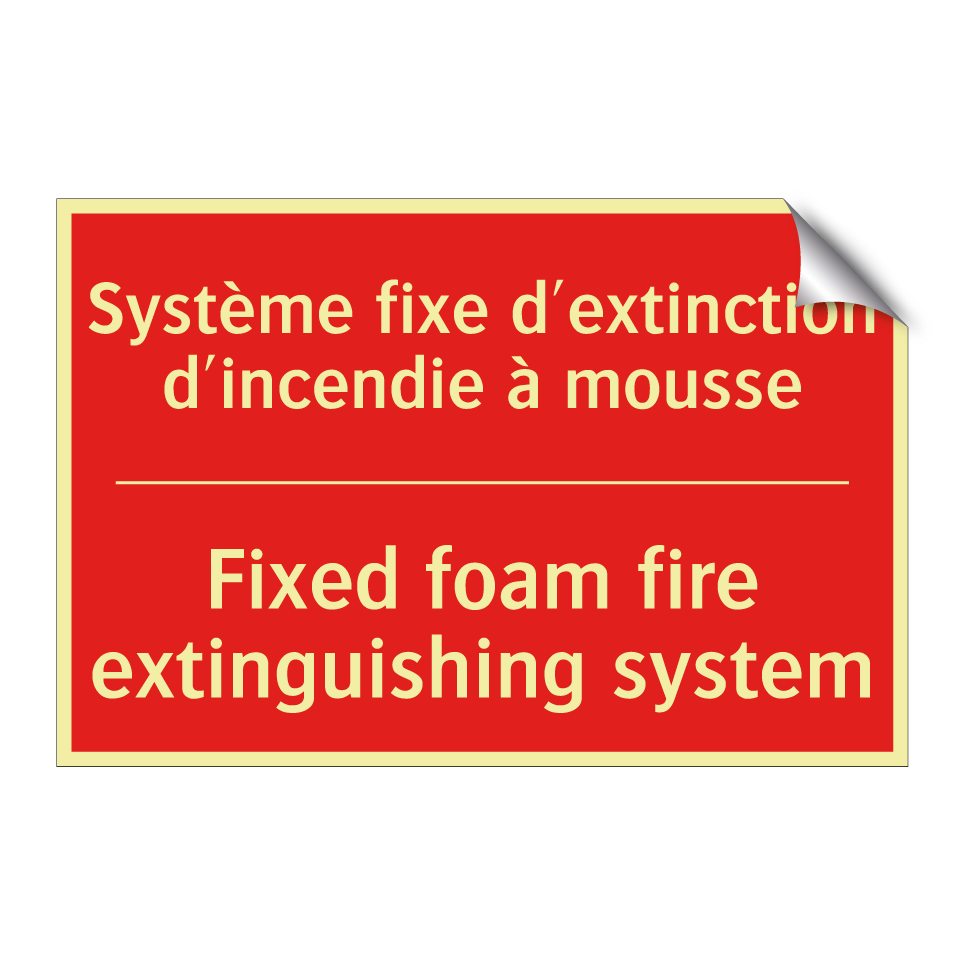 Système fixe d'extinction d'incendie /.../ - Fixed foam fire extinguishing /.../