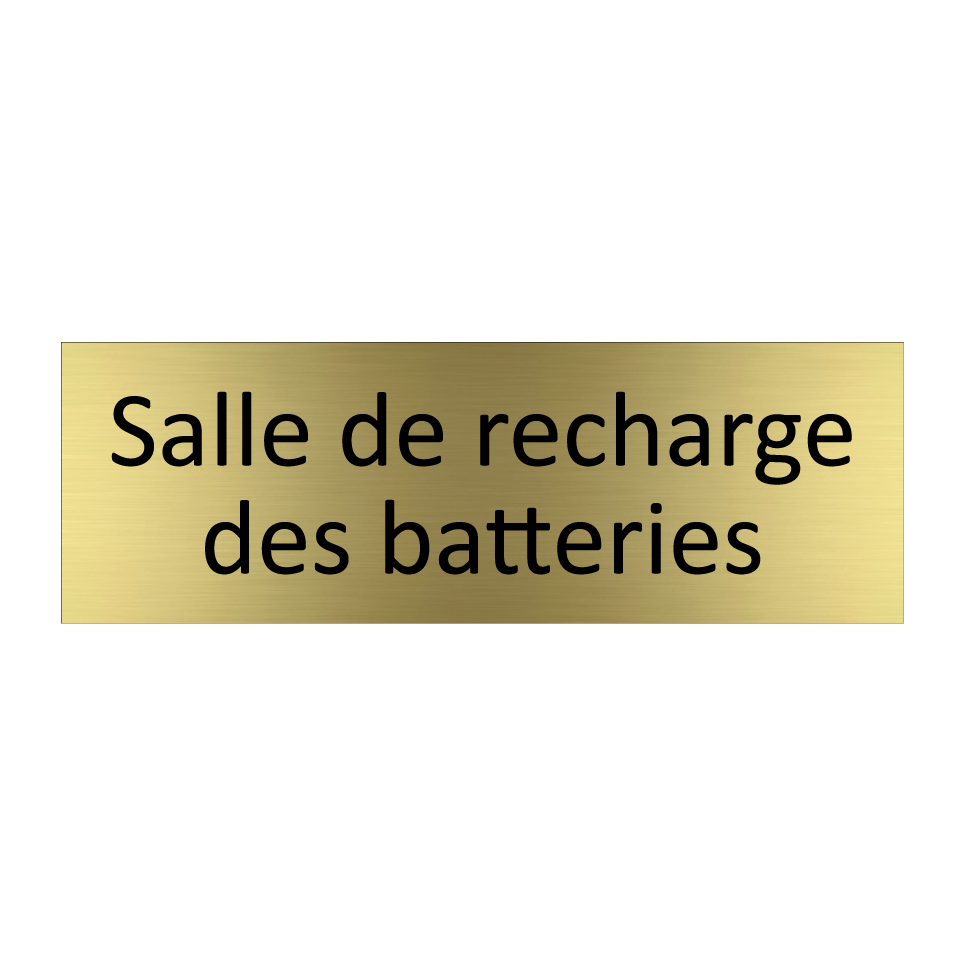Salle de recharge des batteries