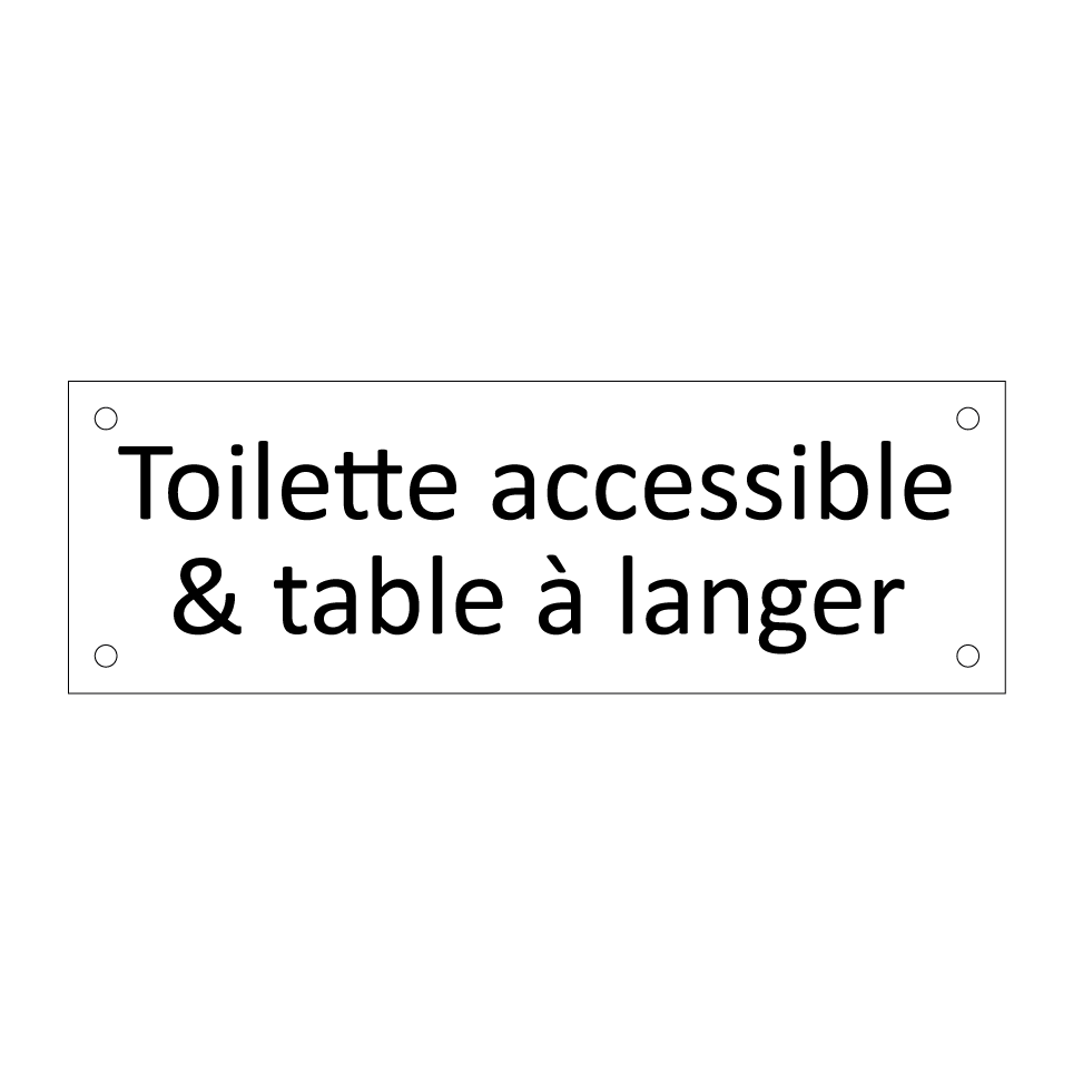 Toilette accessible & table à langer