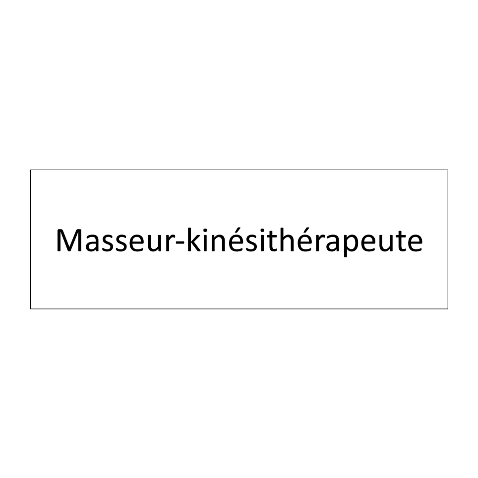 Masseur-kinésithérapeute & Masseur-kinésithérapeute & Masseur-kinésithérapeute
